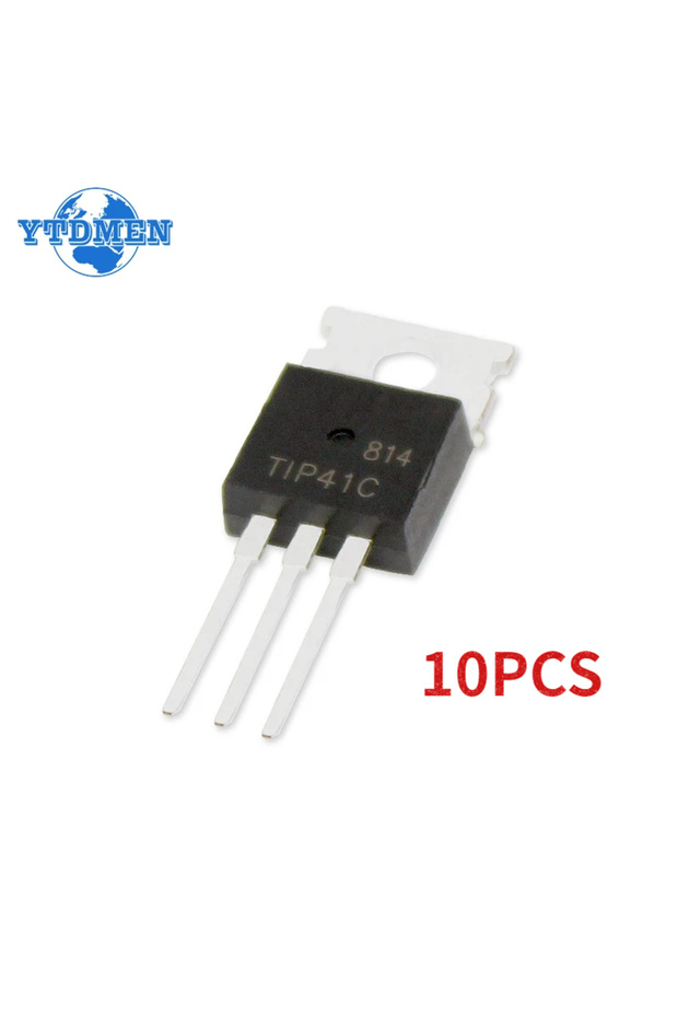 YTDMEN 10PCS-TIP41C 5/10PCS TO-220 Transistor TIP41C TIP42C 100V 6A NPN Transistors TIP41 TIP42