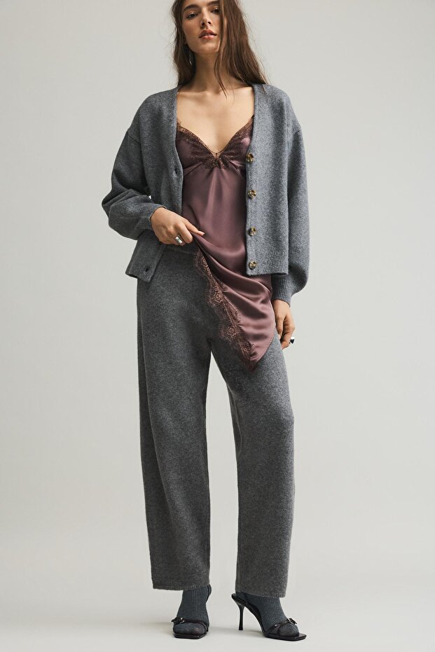 Triko barrel pantolon - 4