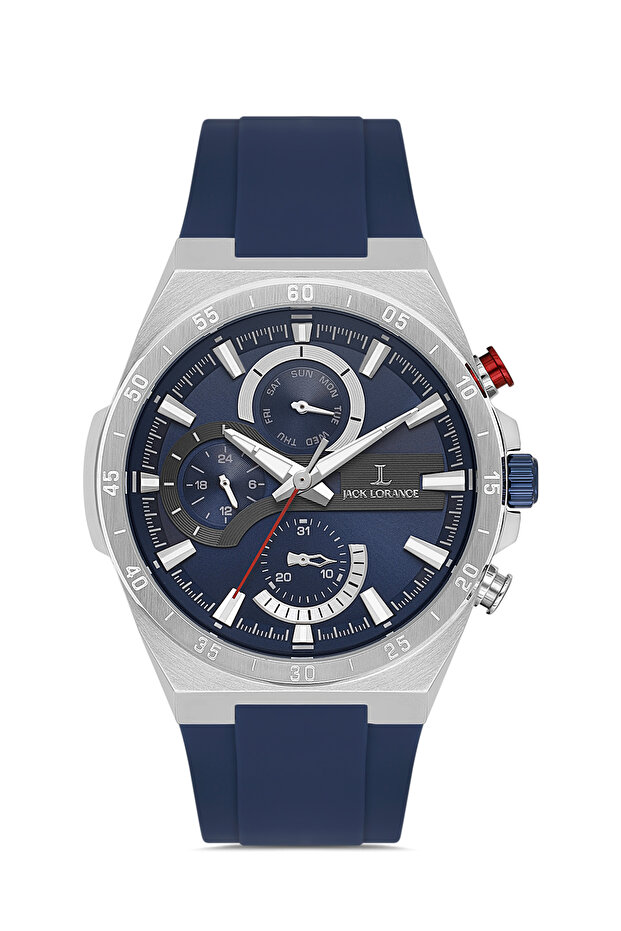 Jls04239S.04 Navy Blue & Silver Steel Men's Wristwatch