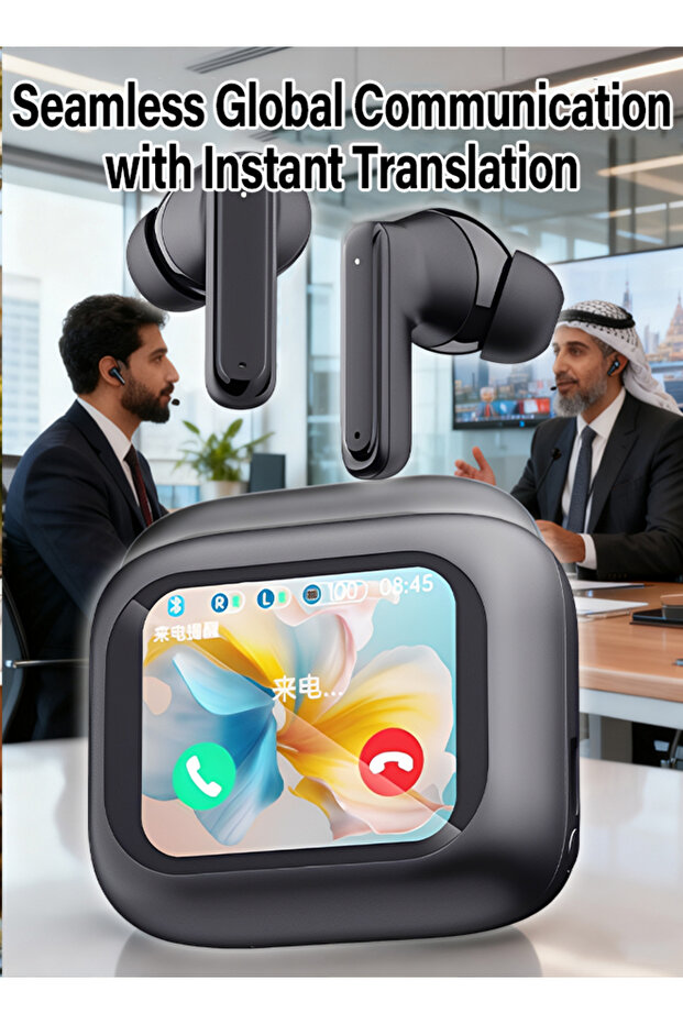 Touchscreen Wireless Earbuds with ANC: Instant Translation for Global Professionals