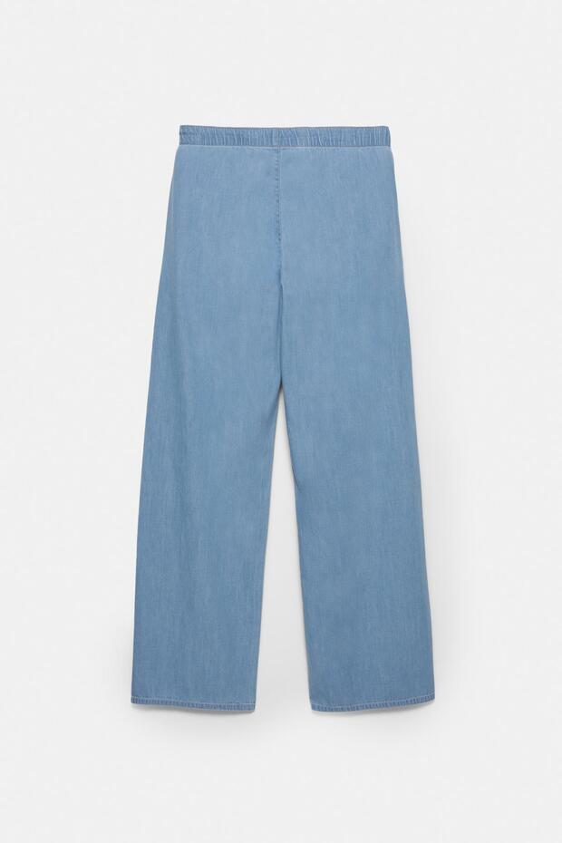 بنطال جينز متدفق مع خصر مطاطي - 2