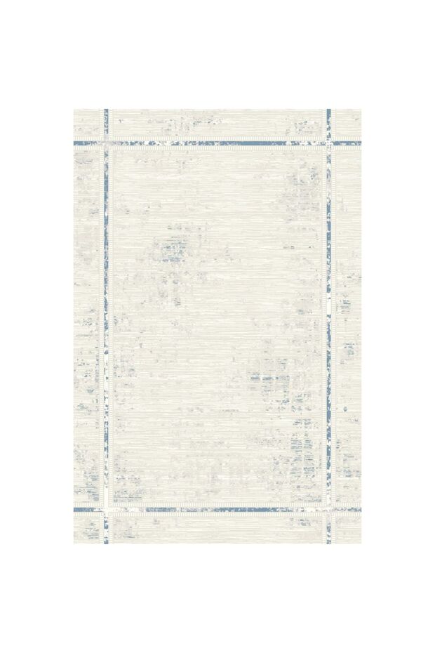 Urbana Contemporary Rug Area Rug Floor Covering 200x300cm-White Blue 231200400493 - 4