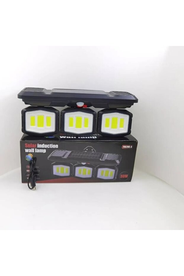 LED Solar Powered PIR Motion Sensor Wall Lamp - 1