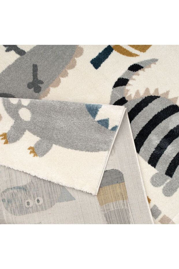 Kinder Dino Kids Rug Area Rug Floor Covering 160x230cm-Grey 231200400667 - 4