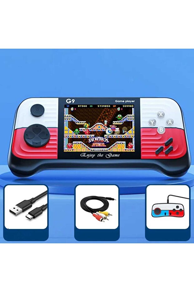 Portable game console with a 3.0-inch screen and 666 games; a portable game console with multiple classic games. - 2