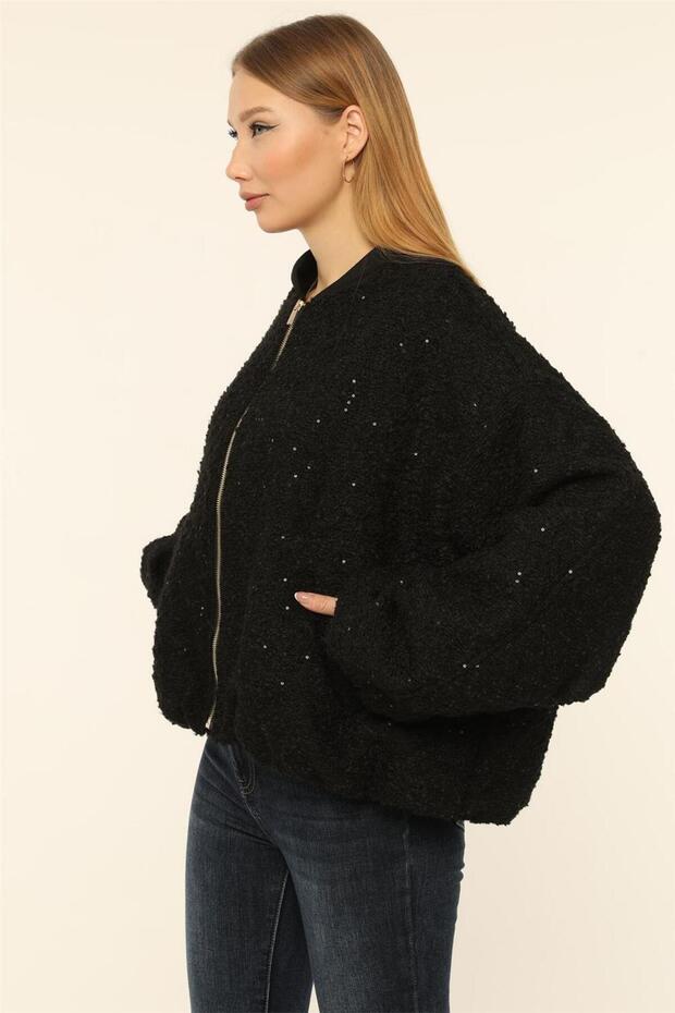 PULLU BOMBER CEKET - 3