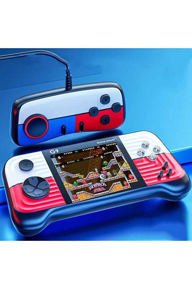 Portable game console with a 3.0-inch screen and 666 games; a portable game console with multiple classic games. - 5