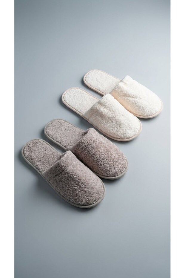 2'li Eva Tabanlı Ev Banyo Terlik - 1