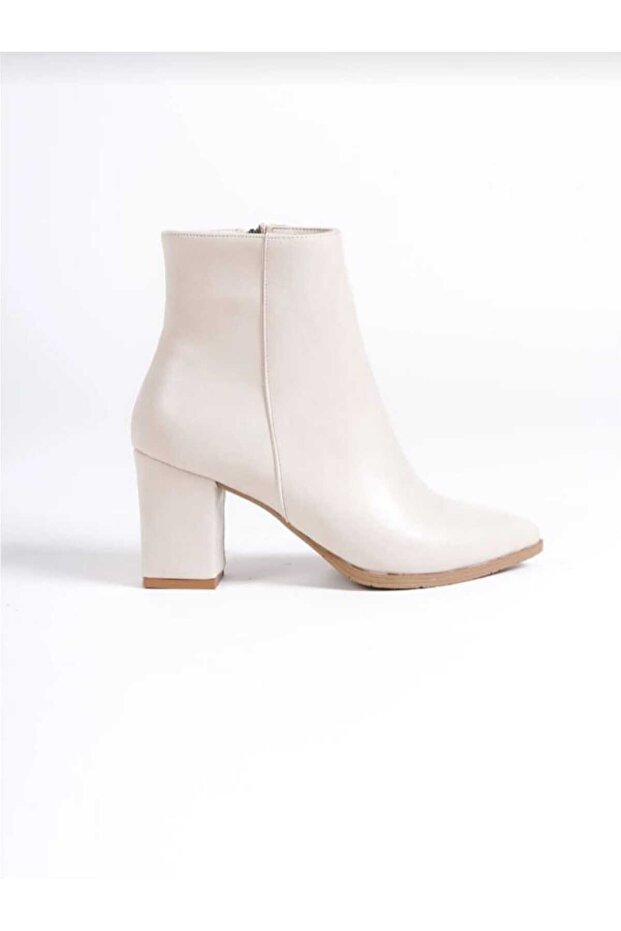 topuklu deri bot - 4