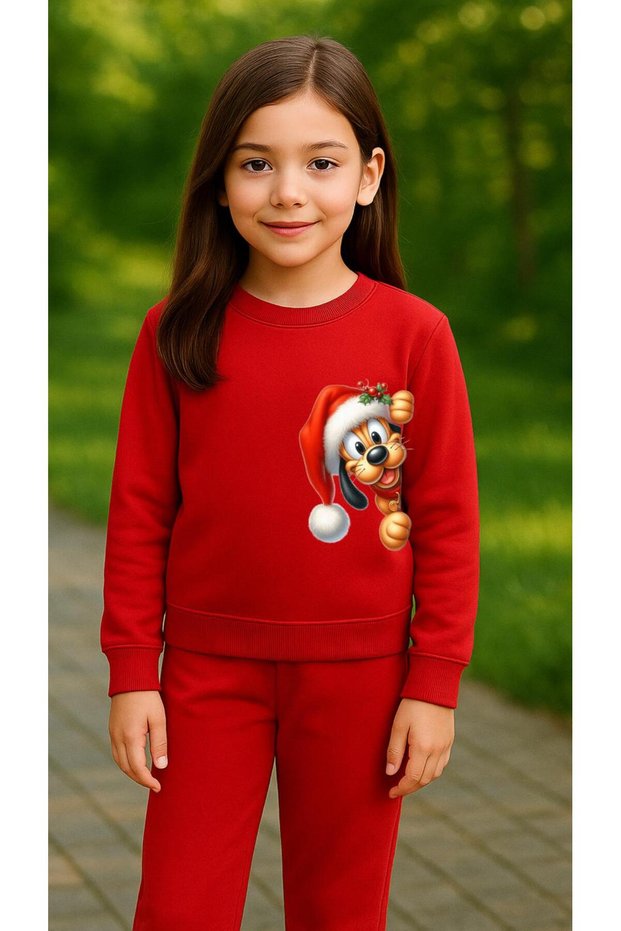 Children's Suit Sweatshirt Noal Dog Printed Girls Boys Crew Neck3 4-5-6-7-8-9-10-11-12Years