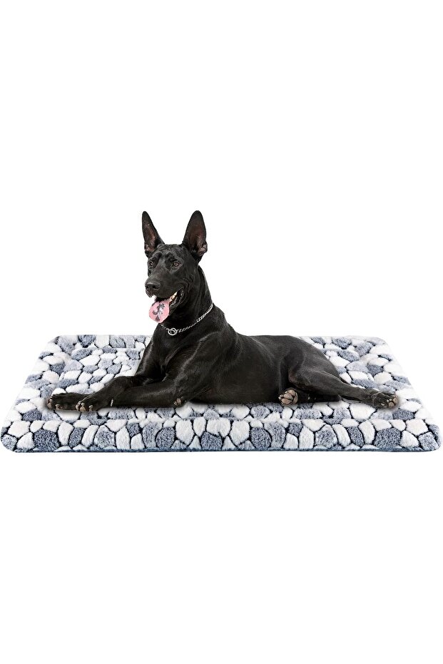 Dog Crate Pad Reversible Soft Pet Sleeping Mat - Grey Stone (XX-Large)