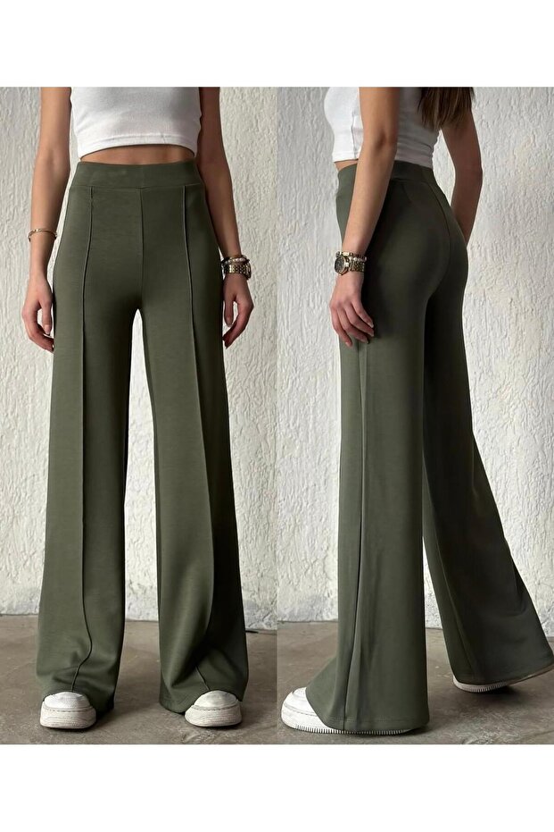 Modal Fabric Grass Palazzo Pants