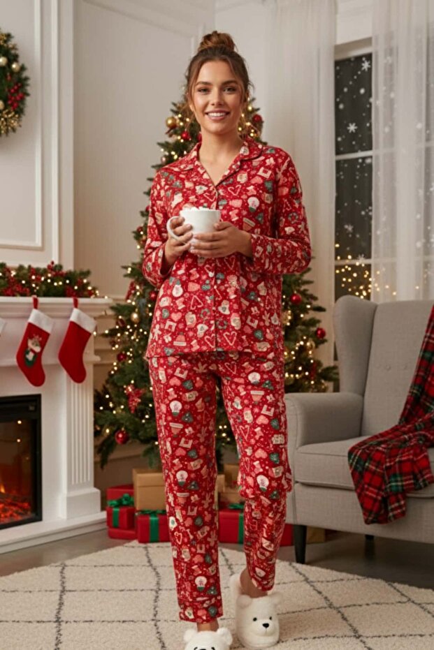 Christmas Patterned Pajama Set
