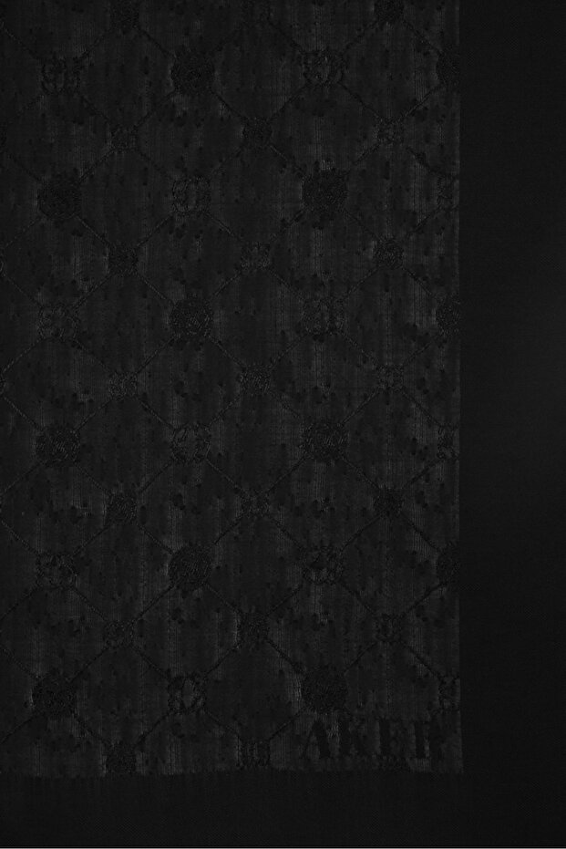 Siyah Koza Eşarp - 3