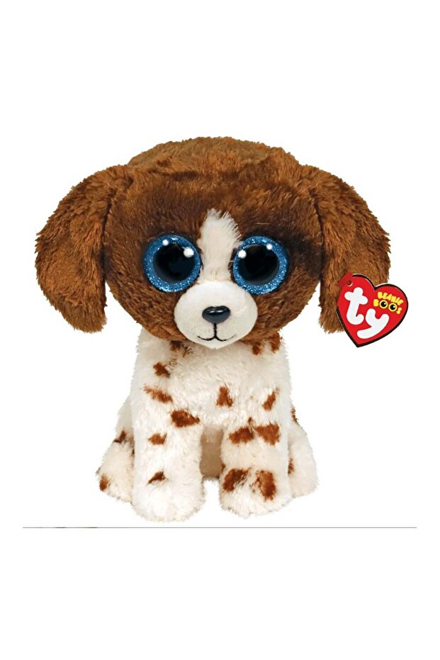 Ty Plush 15 cm Muddles - Brown White Dog Ty36249