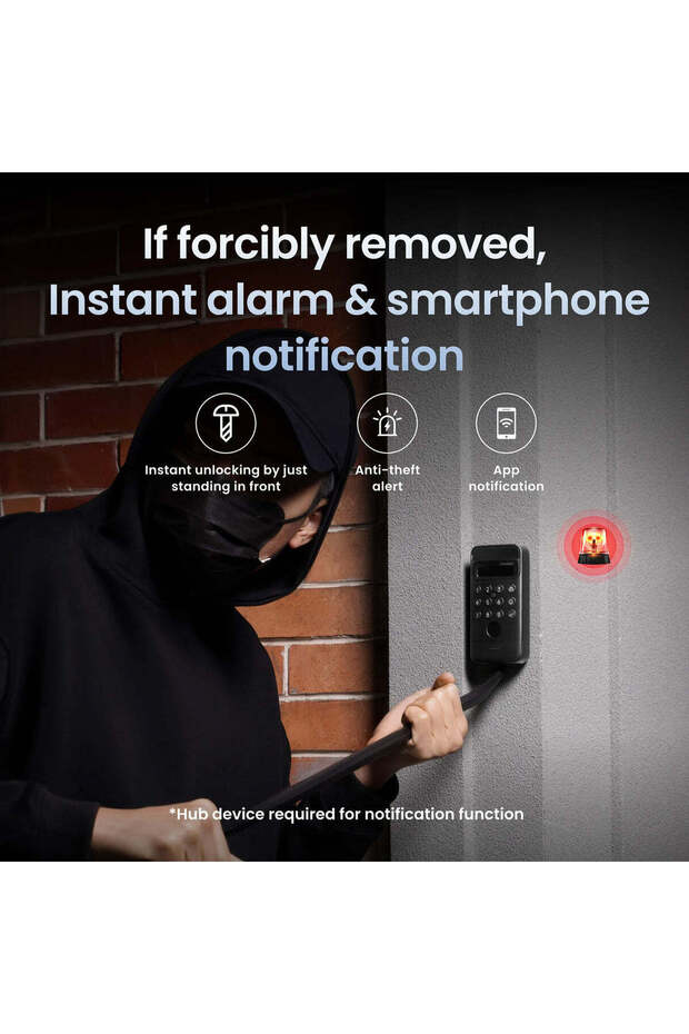 Smart Keypad Vision with Face ID, Fingerprint and Multi-Method Unlock - 6