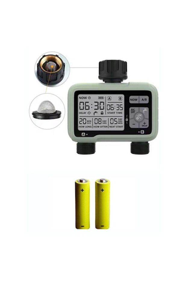 Automatic Irrigation Controller, 2 Independent Zones - 1