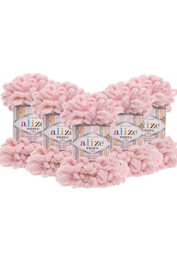 7 Pieces - Puffy Baby Blanket Yarn Set - Hand Knitting Yarn - 90X90Cm