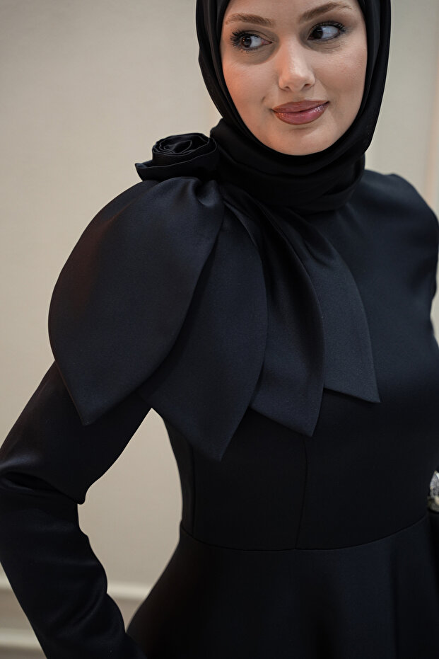 Rochie de seară Azade neagră - 7