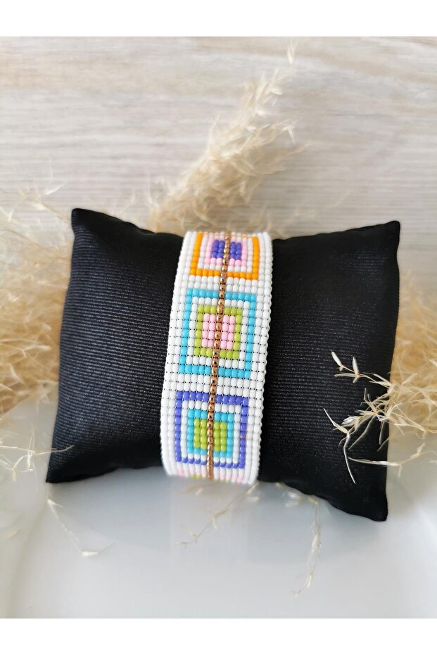 Colorful Geometric Pattern Design Miyuki Bracelet