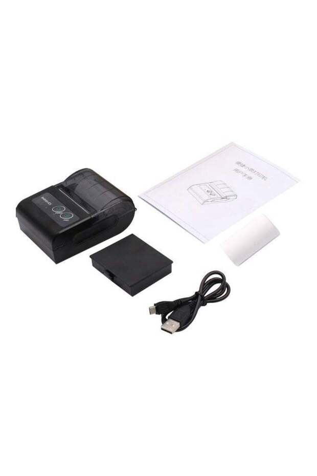 Mini Portable Thermal Printer Black - 3