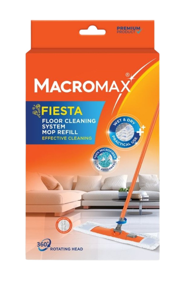Fiesta Flat Mop Refill Super Absorbent Microfiber Pad