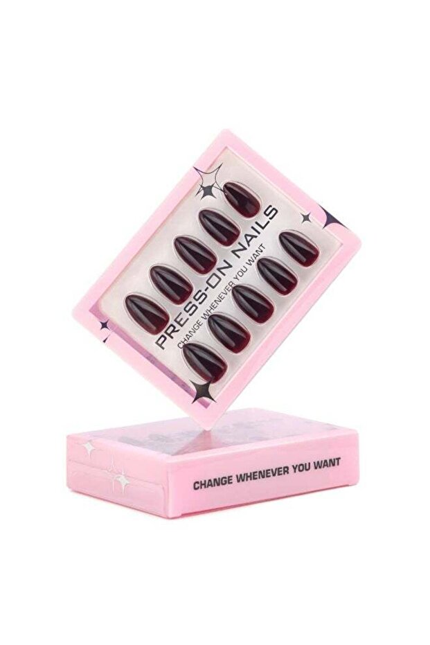 30 Pcs Press on Nails includes Glue, Nail File, Cuticle Pusher
