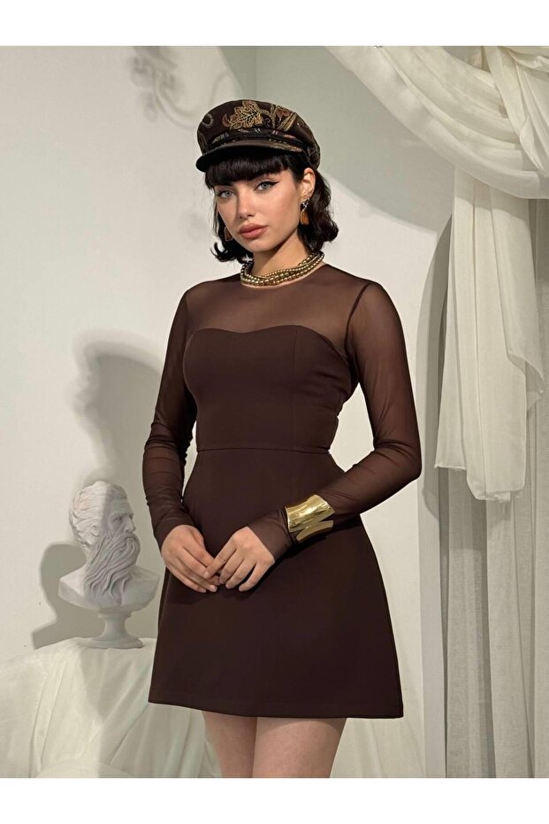 Nessa Transparan Elbise - 6