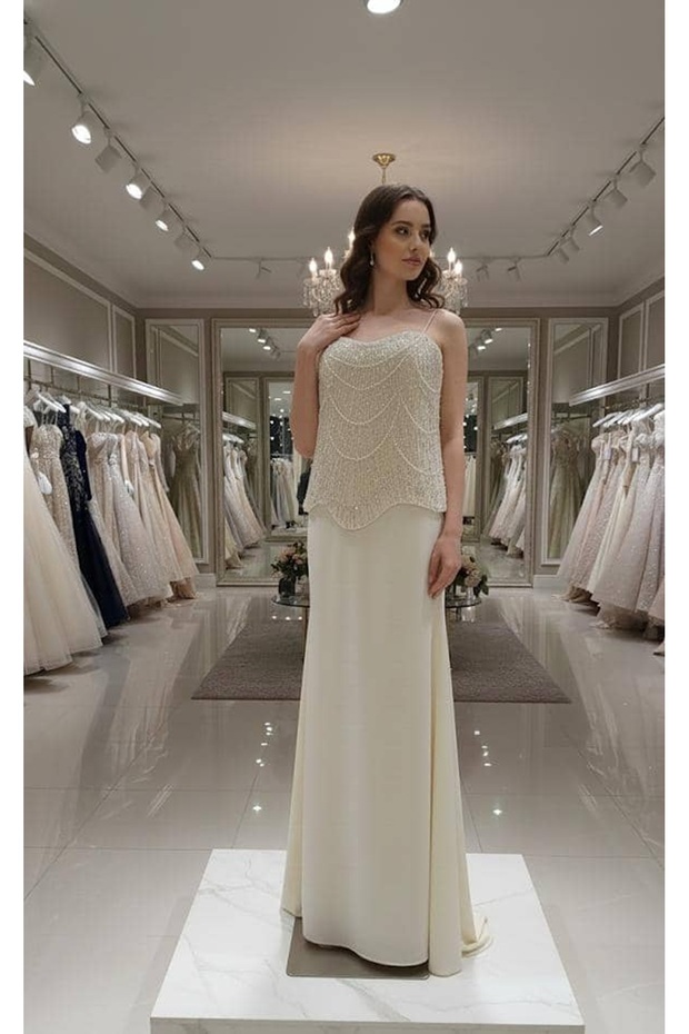 فستان سهرة بلون الاف وايت - 3