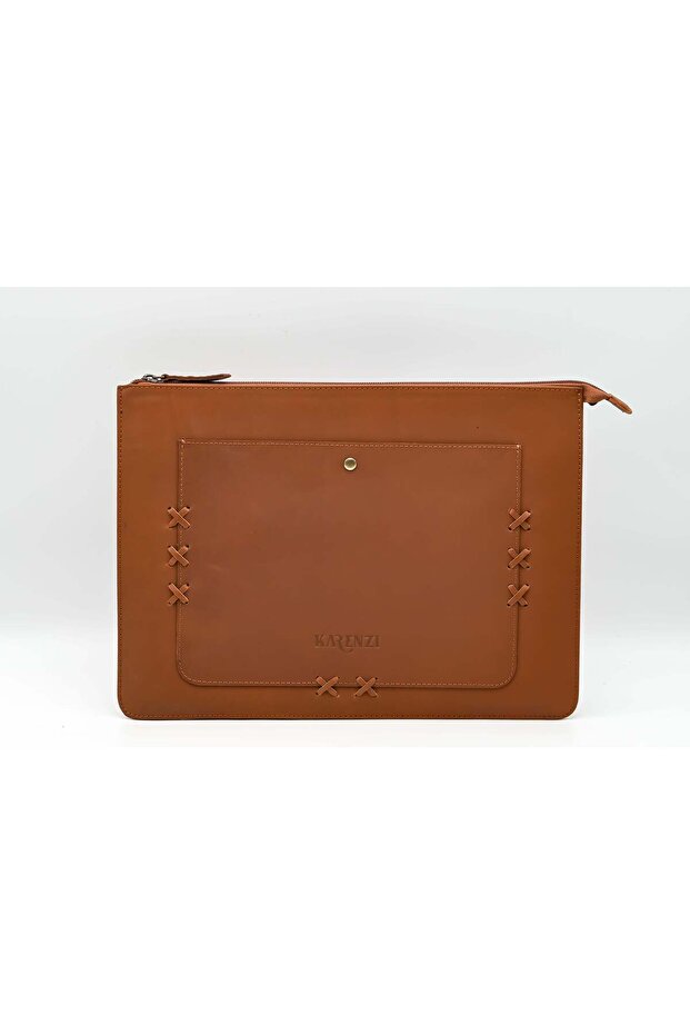 VAULT - Genuine Leather Laptop & Document Pouch Sleeve