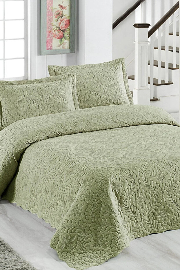 غطاء سرير مبطن من الألياف الدقيقة من آيفي تيك - 1