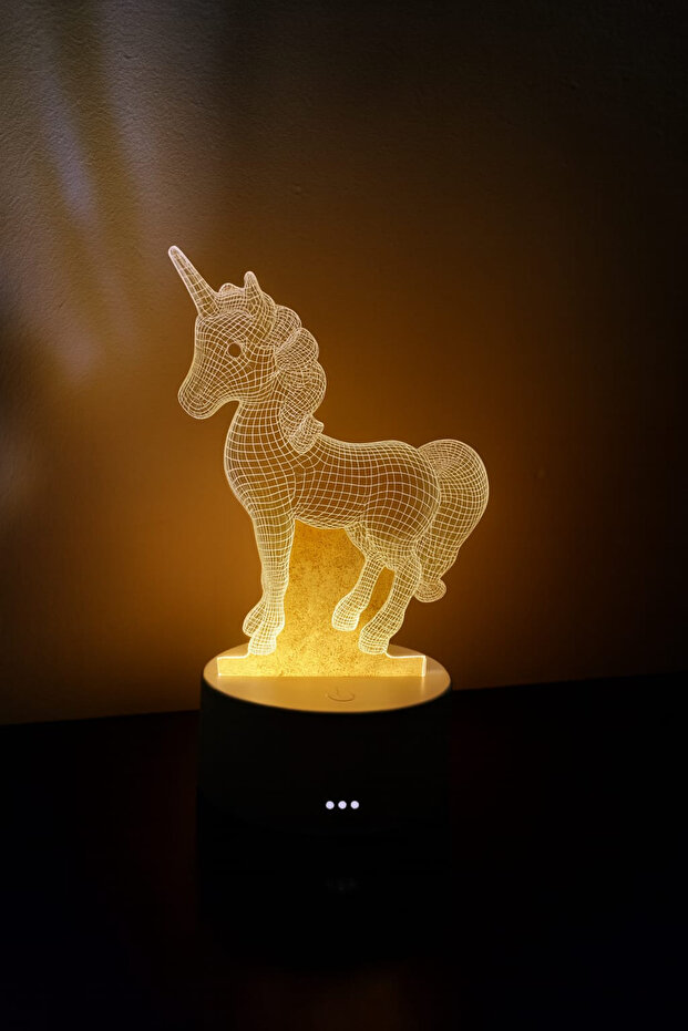 3D Unicorn Masa Lambası - 1