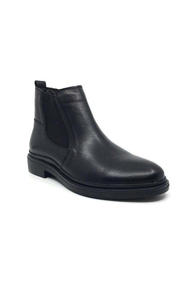 100% Genuine Leather Men's Casual Winter Comfortable Double Elastic Classic Boots 40-44