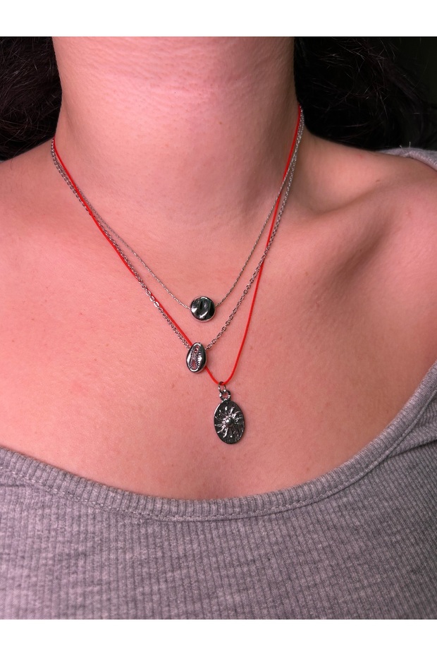 3'lü Set Kolye - Charm Kolye Seti - 1