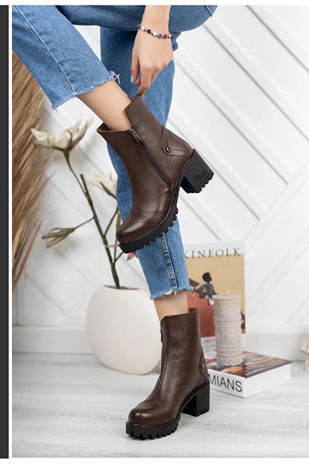 Hakiki Deri Kadın Günlük Bot - 3