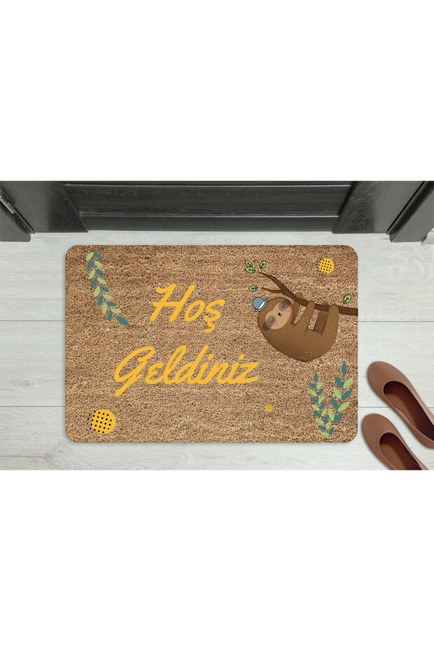 Home Welcome Butterfly Decorative Multi-Purpose Indoor and Outdoor Door Mat
