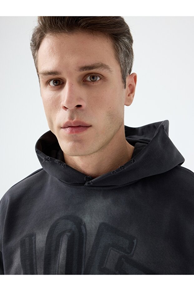 Oversize Fit Erkek Sweatshirt - 4