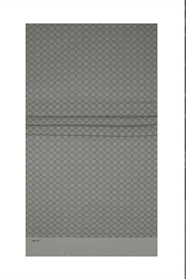 Elegance Monogram Shawl - Soft Stone 975 - 1