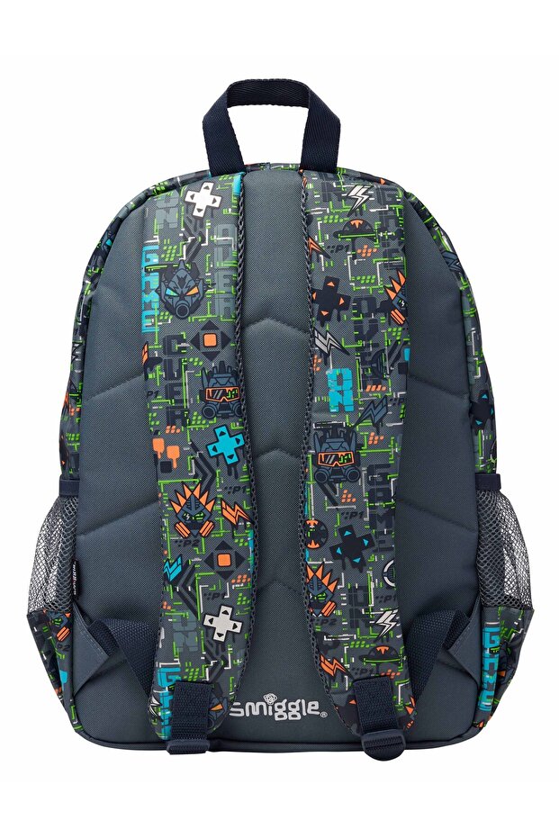 حقيبة ظهر تريلبليزر كلاسيك أتاش – نمط الألعاب، متعددة الأقسام، رمادي - 2