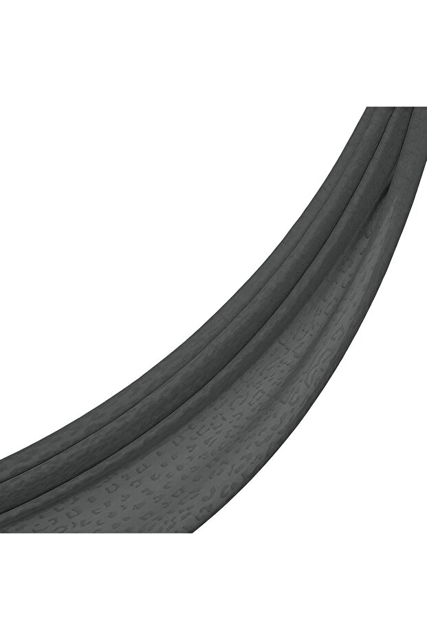 Monogram Shawl - Leopard Pattern - Smoked - 1