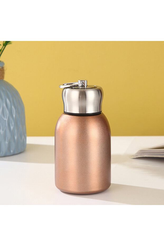 300ml Golden 1pc 300ml Insulated Stainless Steel Travel Mug - Keeps Drinks Hot Or Cold for Hours - P