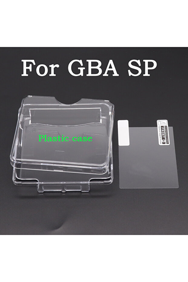 غطاء حماية بلاستيكي شفاف لجهاز تحكم الألعاب GBA SP، غطاء كريستالي من مادة TPU