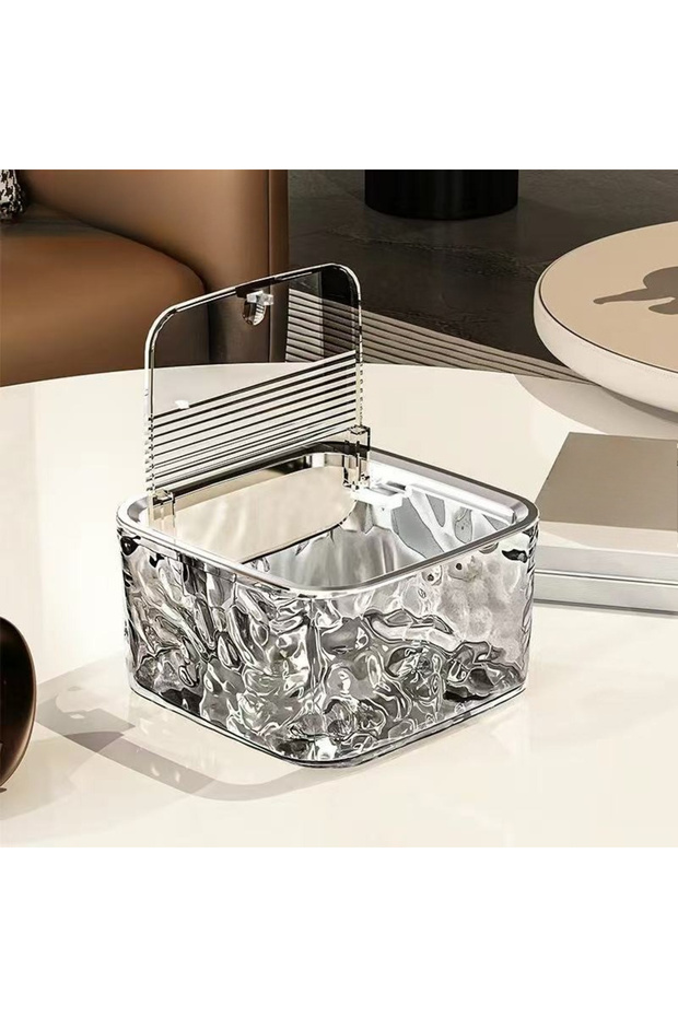 transparent ash Hair Accessories Organizer Transparent Acrylic Desktop Storage Box for Hair Clips Ba