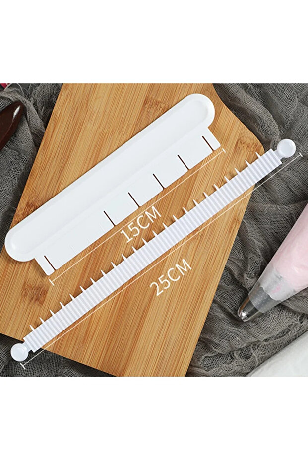 2pcs1 set Cake Curved Flower Arranging Aid Fondant Edge Marker Cream Decorating DIY Bakeware Tablewa
