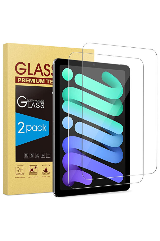 قطعتان من الزجاج المقوى قطعتان من الزجاج المقوى 9H لجهاز iPad Mini 7 2024 8.3 بوصة (A17 Pro) A2995 A2996 Clear Sc