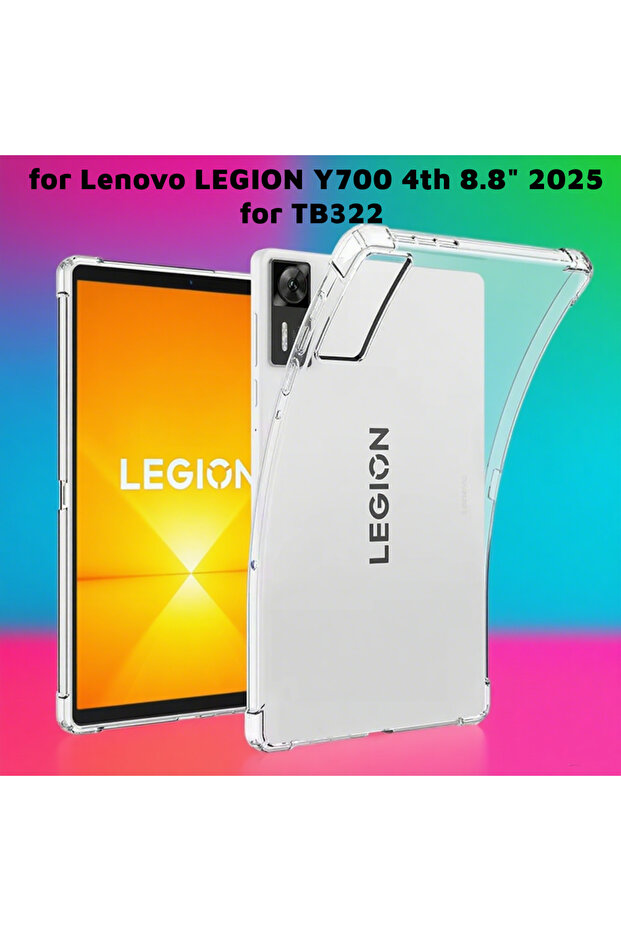 For Y700 4th 2025 Transparent Case For LEGION Y700 4th 2025 Case Silicone Soft TPU Airbag Cover for