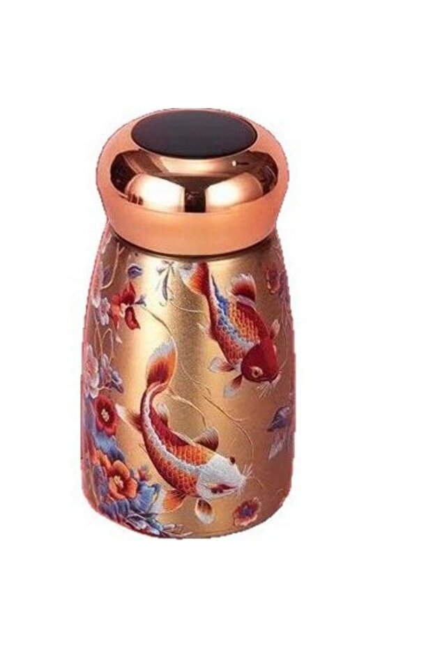 230ml Koi Fish Retro Small Mushroom Stainless Steel Thermal Insulation Water Cup Intelligent Tempera