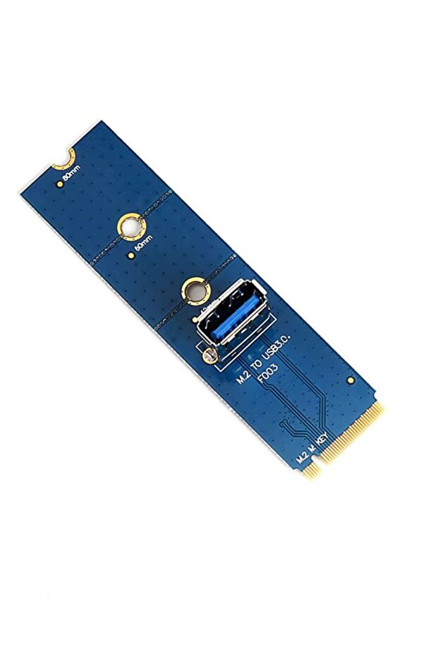 بطاقة نقل NGFF 5Gbps M.2 إلى USB 3.0 زرقاء اللون، محول M2 إلى USB 3.0 لـ PCI Express PCI-E 1X