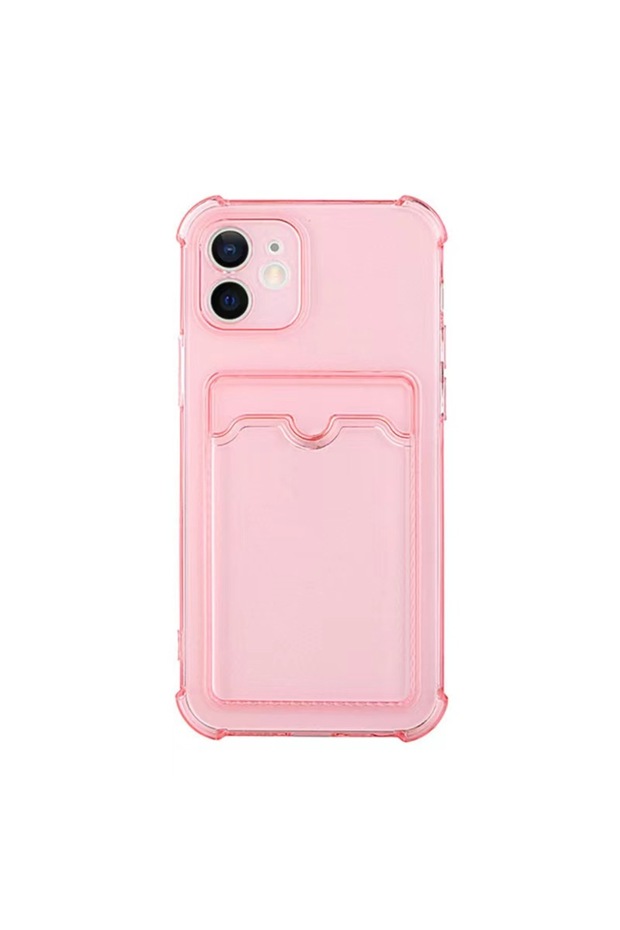 Redmi Note 11 4G Pink Card Bag Wallet Clear Case For Redmi Note 8 9 9s 10 10s 11 11s 12 12s 1