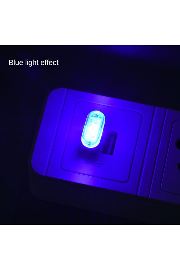 أزرق 5 قطع 1 مجموعة 5 قطع ميني USB LED ضوء ليلي للكمبيوتر المحمول 5 فولت نموذج سيارة ضوء محيطي نيون في